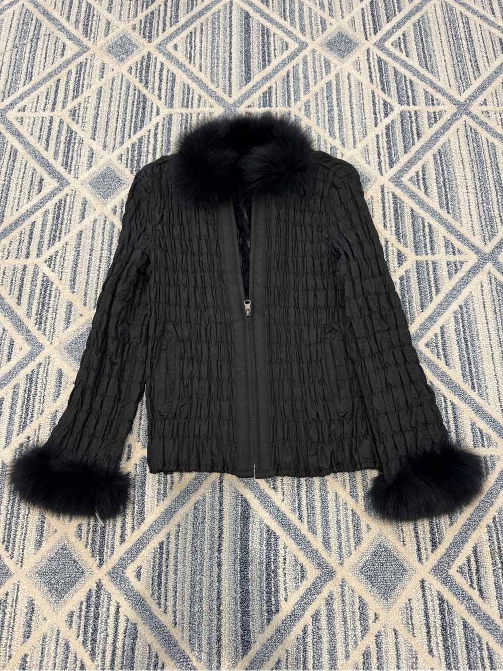 Real Fur Women’s Black Jacket